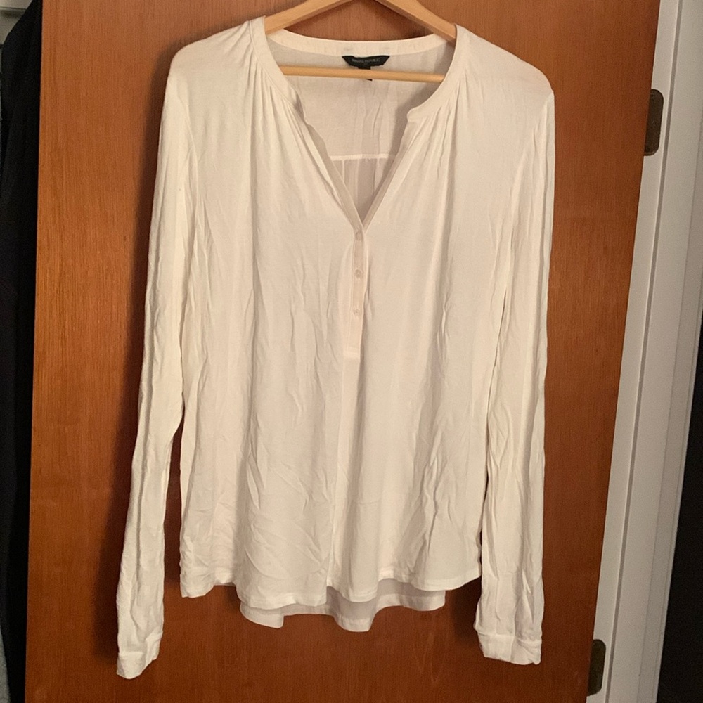 V-Neck Button Blouse - image 1